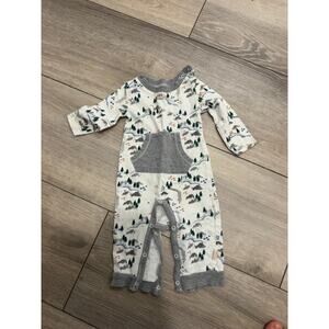 Burts Bees organic cotton Mountain/tree one piece